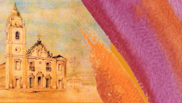 Montagem digital a partir de aquarela de José dos Reis Carvalho.